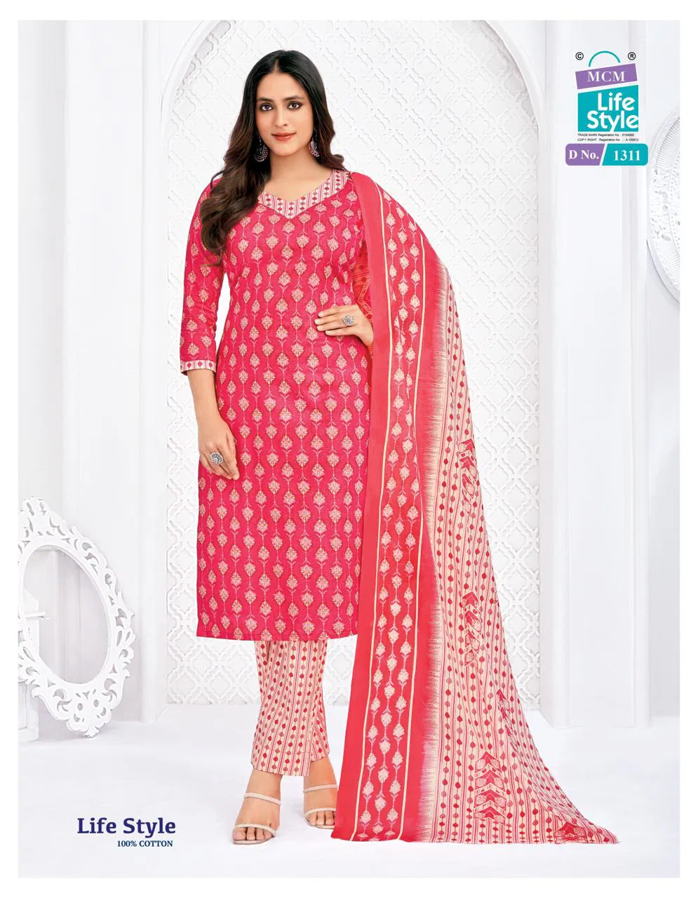 Lifestyle Vol 13 By Mcm Pure Cotton Printed Kurti Pant With Dupatta Wholesale Market In Surat